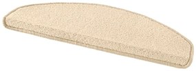 Súprava 15 krémovobielych koberčekov na schody Hanse Home Fancy, 23 x 65 cm