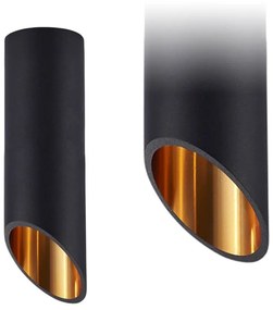 Toolight Toolight, závesné svietidlo DIAMENT 1xGU10 392197, čierna-svetlá zlatá, OSW-08569
