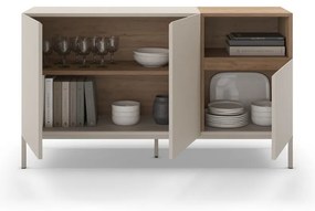 Krémová komoda 140x80 cm Cailin – Marckeric