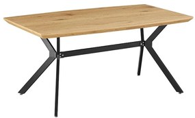 Tempo Kondela Jedálenský stôl, dub/čierna, 160x90 cm, MEDITER