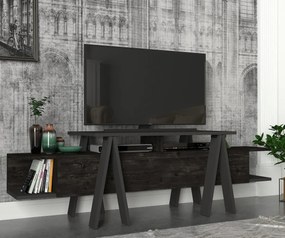 TV stolek ASPERO 160 cm černý/antracitový