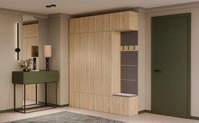 Předsíňová stěna Haga 3Sz1W 200 cm dub Sonoma