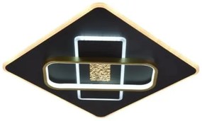 LED Stmievateľné stropné svietidlo LED/90W/230V čierna + diaľkové ovládanie