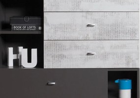 Komoda Tablo, šedá/enigma