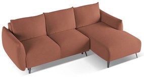 Ružová rohová pohovka (pravý roh) Malie – Makamii