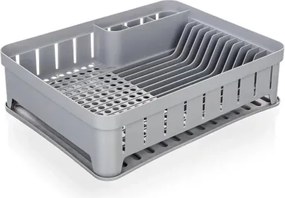 Odkvapkávač na riad myKitchen 40x31 cm, šedý%