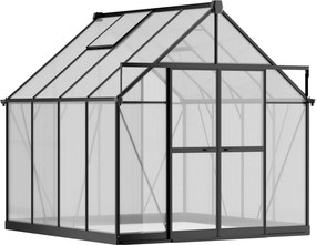 Skleník 234 × 244 × 254 cm, zosilnená konštrukcia, polykarbonát 6 mm
