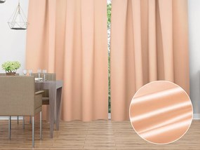 Biante Saténový záves LUX-L060 Svetlo broskyňový 140x170 cm