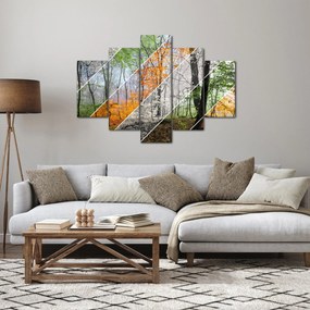 Obraz - Striedanie ročných období (150x105 cm)
