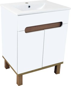Comodo Kúpeľňová skrinka s keramickým umývadlom Orion W 60