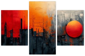 Obraz - Abstraktná maľba mesta (90x60 cm)