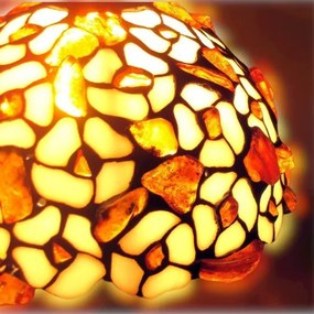 Lampa Tiffany jantarová 30*20Ø AMBER