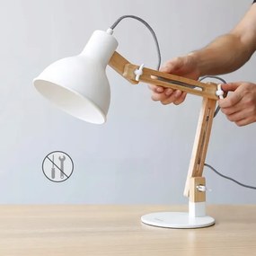 Stolová lampa 1xE27/40W/230V biela