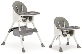 Sivá jedálenska stolička pre deti HC-823-GRAY