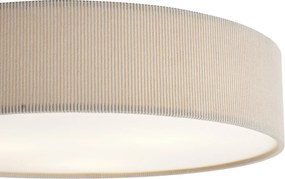 Moderné stropné svietidlo sivohnedé so zamatovým tienidlom 46 cm 3-svetlá - Luz