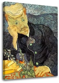 Obraz na plátne Vincent van Gogh - Portrét dr. Gacheta | rôzne rozmery