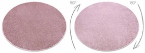 Koberec kruh SANTA FE pudrovo ružový 60