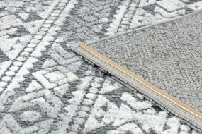 Koberec Štrukturálny SOLE D3732 Aztécky, diamanty sivo / béžový