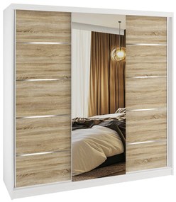 Šatníková skriňa SERENITY 200 cm dub sonoma mat MT SERENITY SZP5/0/W/DS/0/HIAL