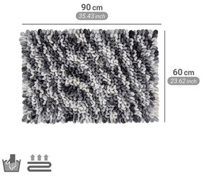 Sivomodrá textilná kúpeľňová predložka 60x90 cm Lerici – Wenko