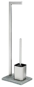 WENKO 20604100 - WC kefa GRANIT 23x73,5 cm nerez/satén/sivá