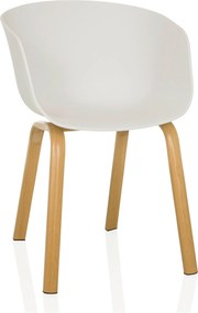 XXXLutz STOLIČKA S PODRÚČKAMI, biela MID.YOU - Stoličky - 001918083001