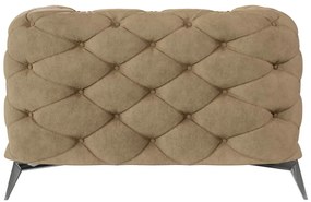 Svetlohnedé zamatové kreslo Chelsea – Ropez