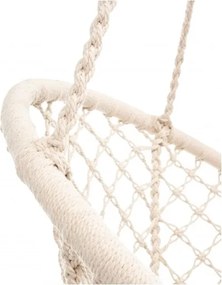 MI Hojdacie kreslo BRASIL HOOP béžové