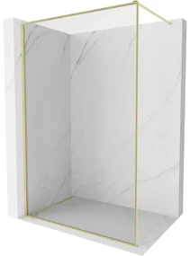 Mexen, Mexen Kioto-XF sprchová stena s rámom 80 x 202 cm, priehľadná 10 mm, brúsené zlato - 800-080-104-55-00-X