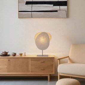 Japandi stolná lampa béžová - Organica