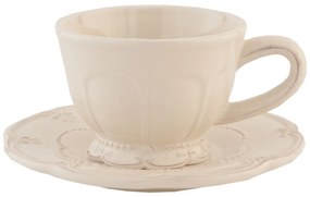 Šálka s tanierikom Poetic - Ø 15 * 7 cm