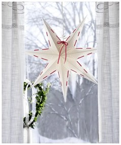 Biela vianočná svetelná dekorácia Star Trading Vira, ø 60 cm