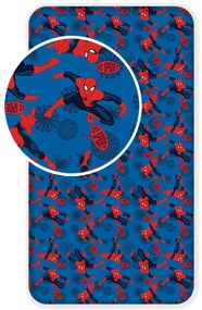 Jerry Fabrics Bavlnené napínacie prestieradlo 90x200 + 25 cm - Spider-man "06"