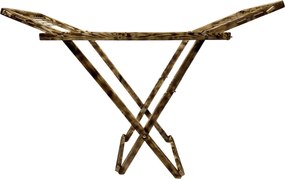 Kvalitný sušiak na bielizeň - veľký, drevený, tmavý, voľne stojací, sklápaci