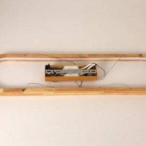 Brilagi - LED závesný luster na lankách UMEA WOOD LED/40W/230V 90x22 cm drevo