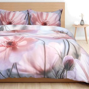 SATÉNOVÉ OBLIEČKY SATYNLOVE PREMIUM 140X200 CM, 1KS 70X80 CM KVETY
