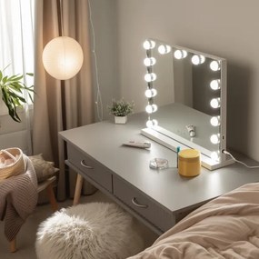 Brilagi - LED stmievateľné make-up zrkadlo HOLLYWOOD LED/15W/230V 3000/4000/6500