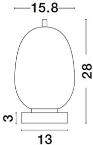 Stolová lampa Lato 3 čierne