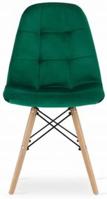 TRENDIE Zamatová stolička ANKARA zelená