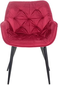 Stolička Tanna - zamat - Červená