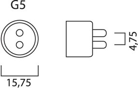 Sylvania F54W T5 l 8 Grolux Retail 1047mm