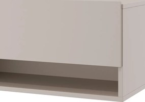 Závesná TV skrinka Asko Living, 135 cm, béžová kašmír