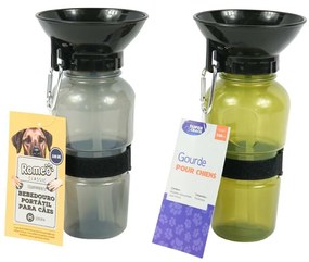 Cestovná fľaša s miskou pre psov 500 ml DOGS - viac farieb Farba: Sivá