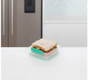 Krabička, box na desiatu - SISTEMA TOAST, zelená