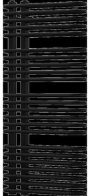 Mexen Amor kúpeľňový radiátor 1000 x 500 mm, 809 W, čierny - W120-1000-500-00-70