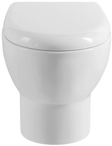 Aqualine Aqualine, ABSOLUTE závesná WC misa, Rimless, 50x35 cm, biela, 10AB02002