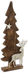 VIANOČNÁ SOŠKA WOOD AND DEER SADA 2KS 20X60 CM VIACFAREBNÁ