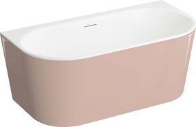 Polimat Akrylátová voľne stojaca vaňa k stene Sola 160x75 POLIMAT-Rozmery: 160x75, POLIMAT-Farba vane: Biela / grafit lesk