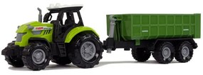 115415 Daffi Traktor s vyklápacou vlečkou - Zelený, 23cm