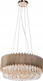 Závesná krištáľová lampa Gold Stic 60181/13